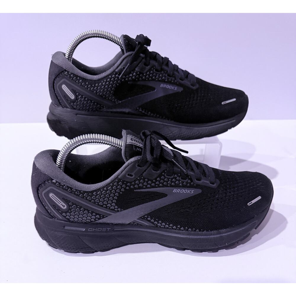 Brooks Ghost 14 Running Shoes Black Gray Women’s Size 9.5B